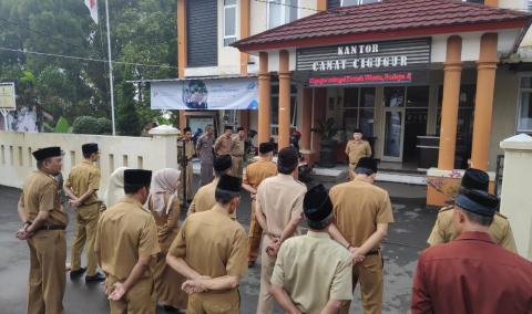 Apel Pagi di Lingkungan Kantor Kecamatan CIgugur Senin 02 Maret 2020