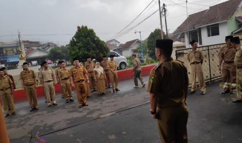 Apel Pagi di Lingkungan Kantor Kecamatan CIgugur Senin 02 Maret 2020
