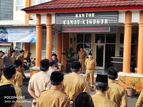 Apel Pagi di Lingkungan Kantor Kecamatan CIgugur Senin 16 Maret 2020